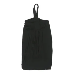 Vintage Melanera Halterneck Top - Medium Black Cotton