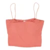 Vintage Unbranded Crop Top - XS Orange Cotton
