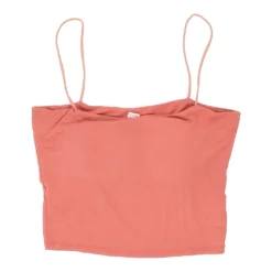 Vintage Unbranded Crop Top - XS Orange Cotton
