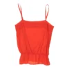 Vintage Unbranded Strap Top - Large Red Polyester -Deals Garbique Store courteney womens italian 1.9.22440