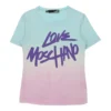 Vintage Love Moschino T-Shirt - Medium Blue Cotton -Deals Garbique Store courteney womens jackets 10.11.22139