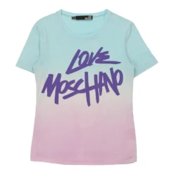 Deals Garbique Store 22 Vintage Love Moschino T-Shirt - Medium Blue Cotton