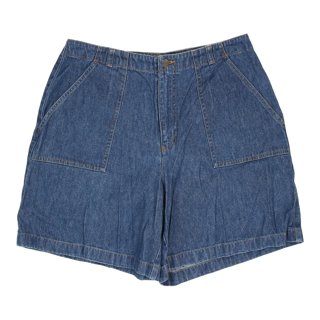 Vintage Unbranded Denim Shorts - 32W UK 14 Blue Cotton 3 Vintage Unbranded Denim Shorts - 32W UK 14 Blue Cotton