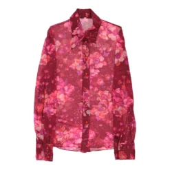 Vintage Unbranded Long Sleeve Top - Large Multicoloured Viscose