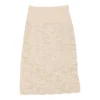 Vintage Luisa Spagnoli Skirt - Small UK 10 Cream Wool