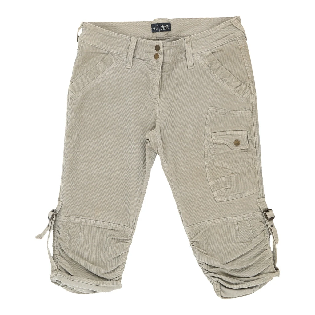 Vintage Armani Shorts - 30W UK 8 Beige Cotton 3 Vintage Armani Shorts - 30W UK 8 Beige Cotton