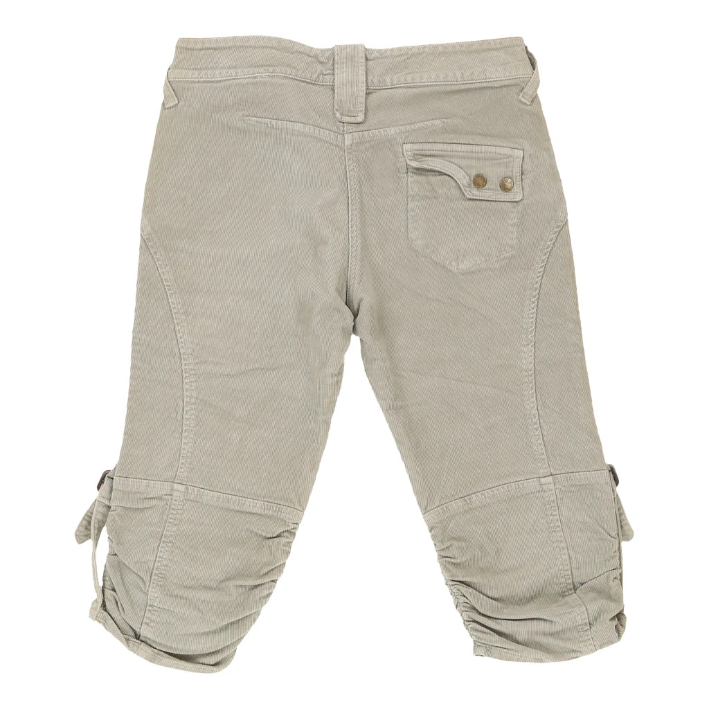 Vintage Armani Shorts - 30W UK 8 Beige Cotton 4 Vintage Armani Shorts - 30W UK 8 Beige Cotton - Image 2