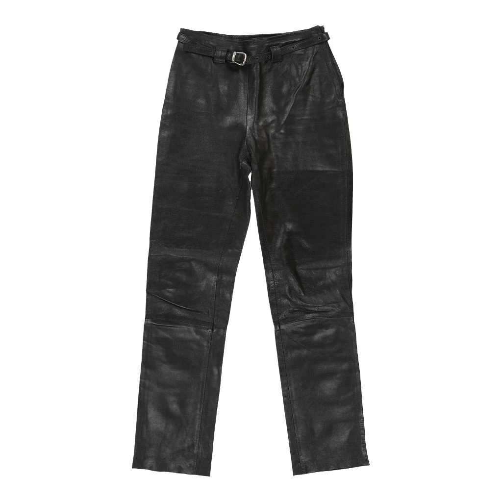 Vintage Gianfranco Ferre Trousers - 28W UK 8 Black Leather 3 Vintage Gianfranco Ferre Trousers - 28W UK 8 Black Leather