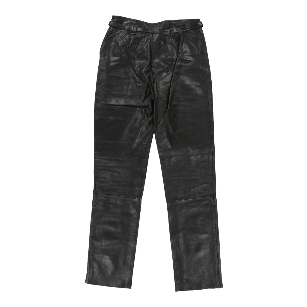 Vintage Gianfranco Ferre Trousers - 28W UK 8 Black Leather 4 Vintage Gianfranco Ferre Trousers - 28W UK 8 Black Leather - Image 2