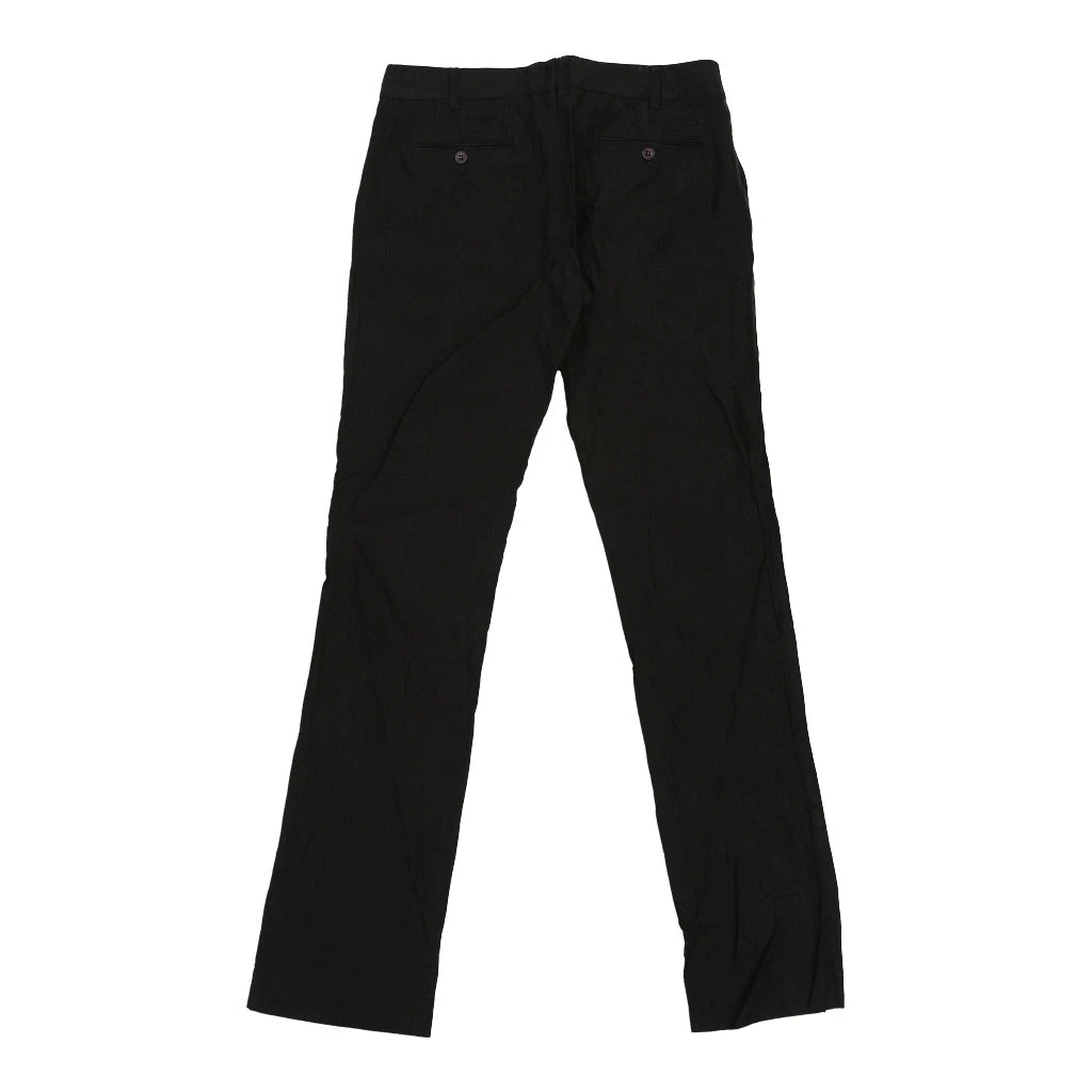 Vintage Iceberg Trousers - 33W UK 12 Black Cotton 4 Vintage Iceberg Trousers - 33W UK 12 Black Cotton - Image 2