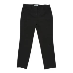 Vintage Prada Trousers - 32W UK 10 Black Cotton