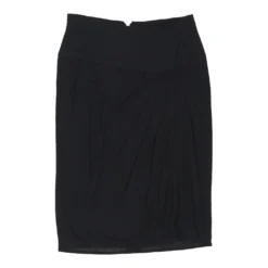 Vintage Versace Skirt - Small UK 8 Black Viscose