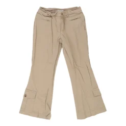 Vintage Moschino Trousers - 30W UK 8 Beige Cotton