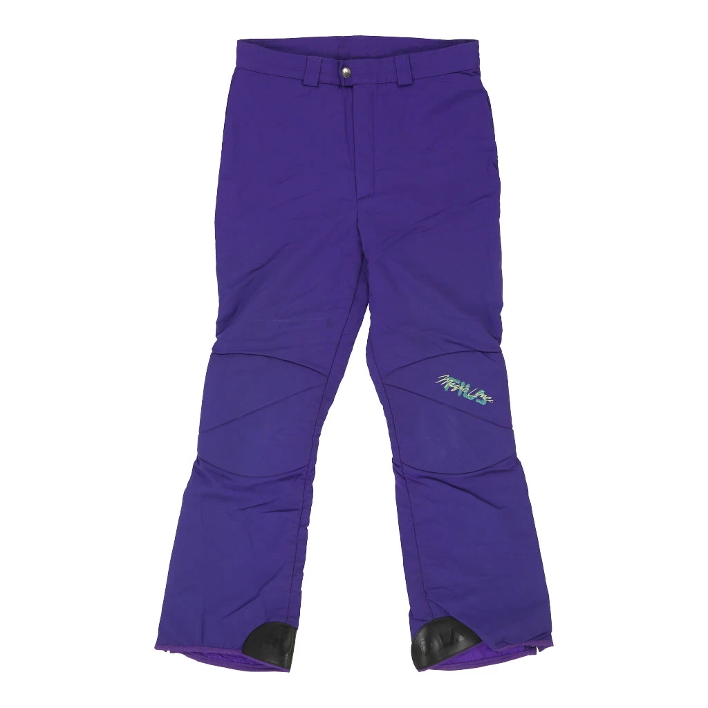 Vintage Fila High Waisted Trousers - 31W UK 14 Purple Polyester 3 Vintage Fila High Waisted Trousers - 31W UK 14 Purple Polyester