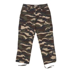 Vintage Reject Trousers - 34W UK 14 Camo Cotton