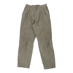 Vintage Unbranded Trousers - 28W UK 10 Grey Leather
