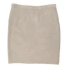 Vintage Mc Taylor Skirt - 36W UK 16 Beige Suede