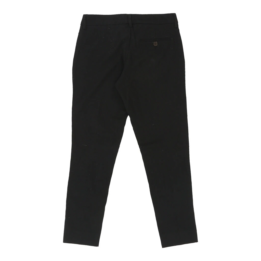 Vintage Marlboro Trousers - 28W UK 6 Black Cotton 4 Vintage Marlboro Trousers - 28W UK 6 Black Cotton - Image 2