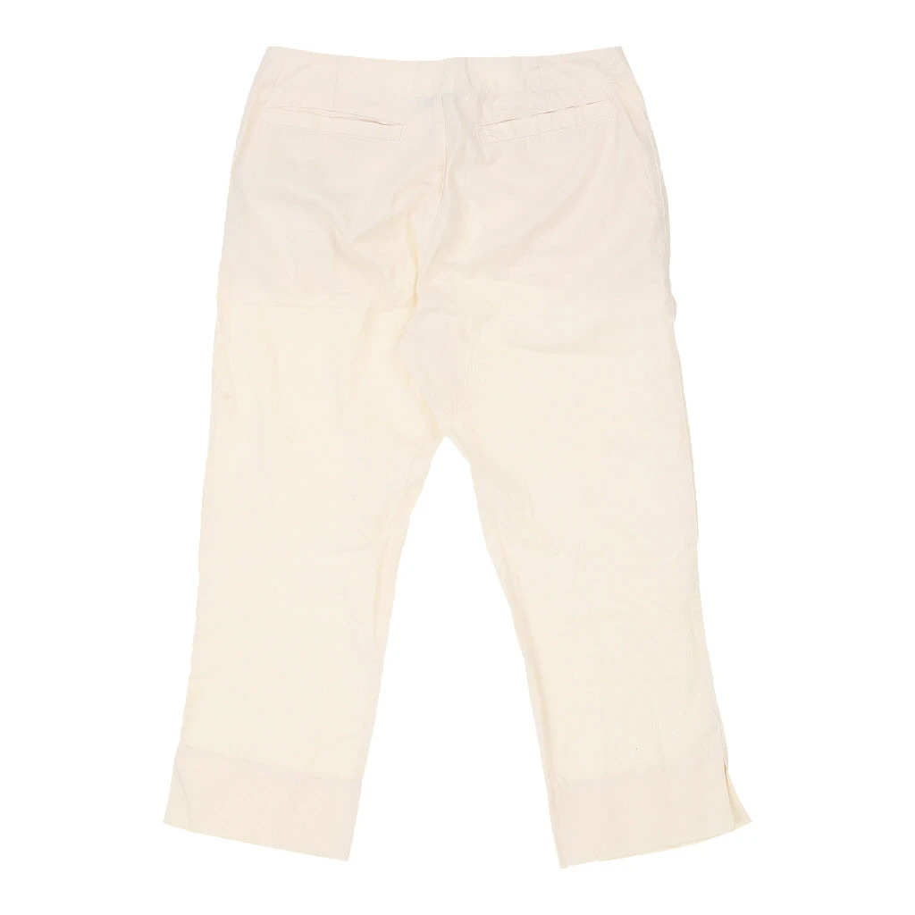 Vintage Woolrich Trousers - 28W UK 8 Cream Cotton 4 Vintage Woolrich Trousers - 28W UK 8 Cream Cotton - Image 2
