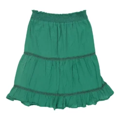 Vintage Almatrichi Skirt - Small UK 8 Green Cotton
