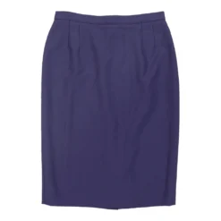 Vintage Dior Skirt - Small UK 8 Purple Wool