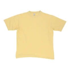 Vintage Thomas Lloyd T-Shirt - Small Yellow Cotton