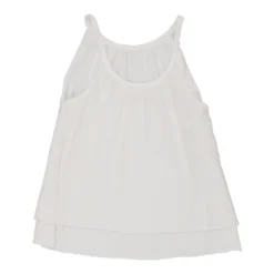 Vintage Unbranded Cami Top - Large White Cotton