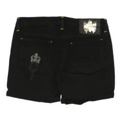 Vintage Richmond Shorts - 30W UK 8 Black Cotton