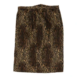 Vintage Unbranded Skirt - Small UK 8 Animal Print Polyester