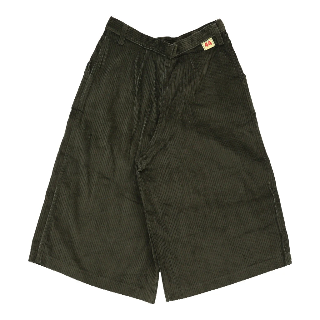 Vintage Unbranded High Waisted Shorts - 26W UK 8 Green Cotton 4 Vintage Unbranded High Waisted Shorts - 26W UK 8 Green Cotton - Image 2