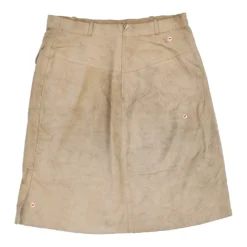 Vintage Unbranded Skirt - Small UK 8 Beige Leather -Deals Garbique Store laura womens trousers 09.09414