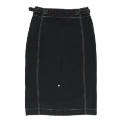MOSCHINO Vintage Prada Skirt - 26W UK 6 Black Wool -Deals Garbique Store lucy womens trousers 9.11.22171