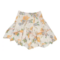 Vintage Marthe Francois Girbaud Skirt - 30W UK 10 Cream Cotton