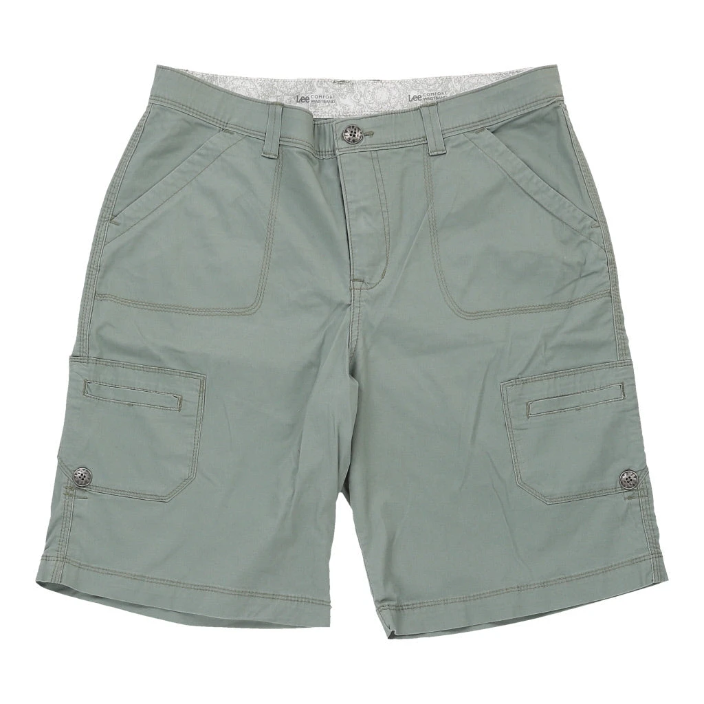 Vintage Lee Shorts - 36W UK 16 Green Cotton 3 Vintage Lee Shorts - 36W UK 16 Green Cotton