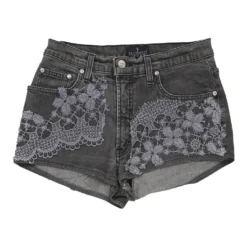 Vintage Trussardi Shorts - 28W UK 8 Black Cotton