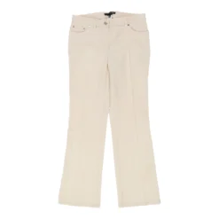 Vintage Les Copains Trousers - 32W UK 10 Cream Cotton